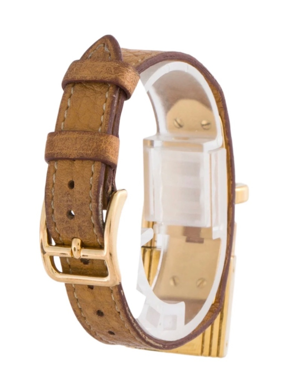 Hermes Kelly gold and brown lock watch AUTHENTIC - Picture 3 of 3